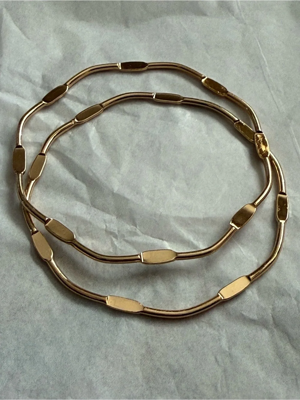 Gold-Tone Women’s Link Bangle Bracelet Set